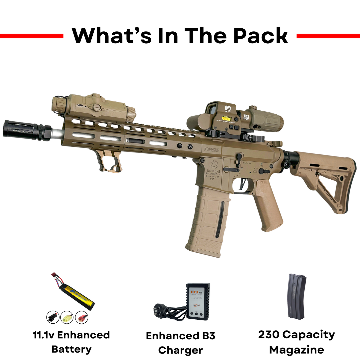 "Aimpoint" Noveske Licensed Comp GBU Custom - Gel Blaster (Metal)