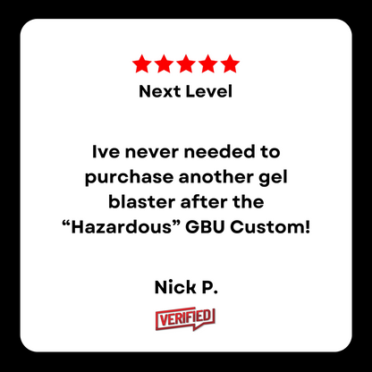 "Hazardous" Comp GBU Custom - Gel Blaster (Metal)