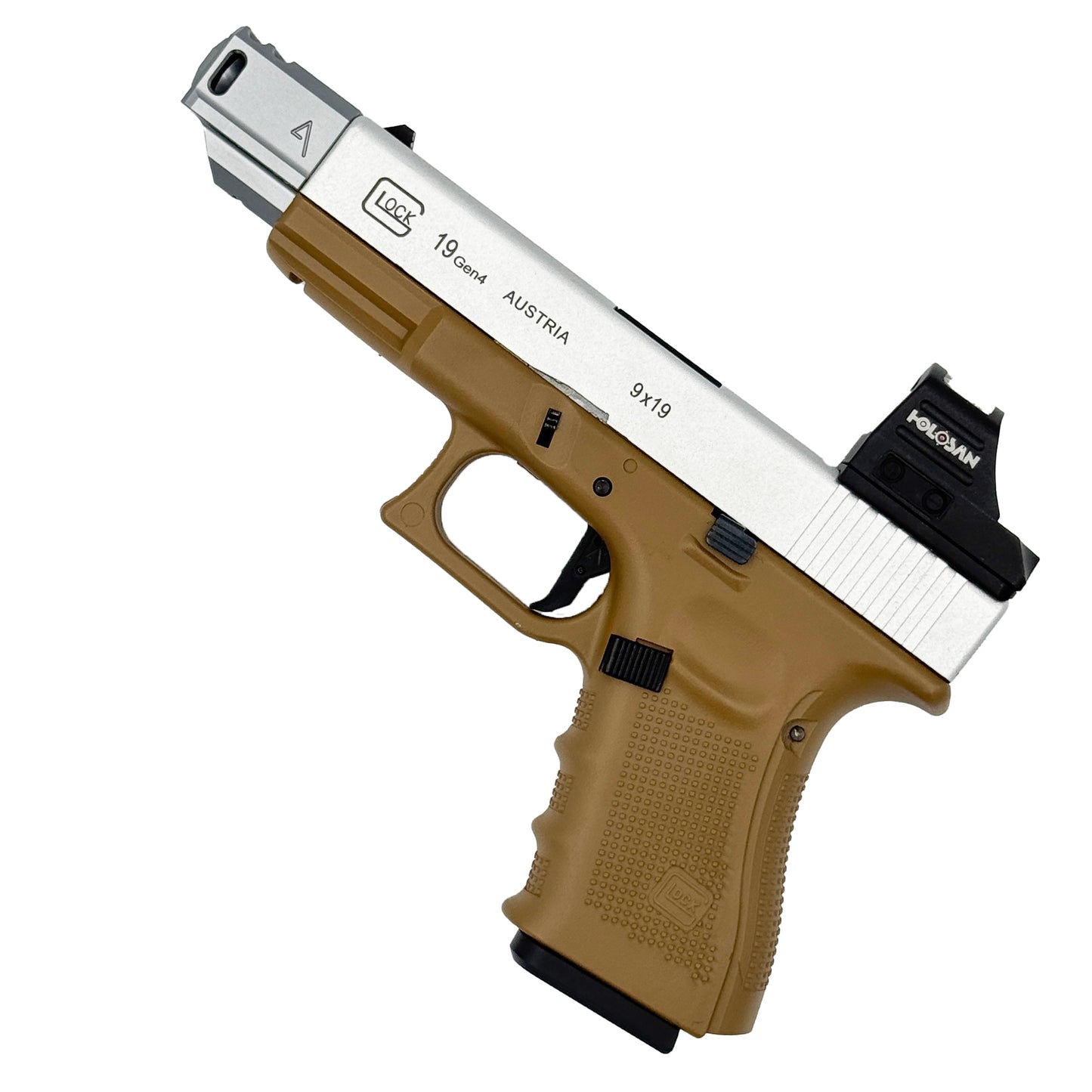 "G19 Tactical Rampage" Metal Gas Blowback Competition Pistol - Gel Blaster