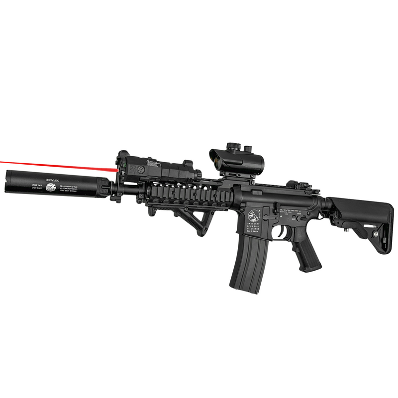 "Navy Ops Extreme" (Black) Double Bell Comp GBU Custom - Gel Blaster (Metal)