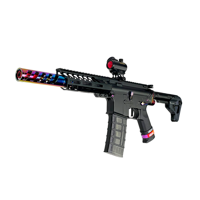 "Rainbow Skele" Comp GBU Custom - Gel Blaster (Metal)