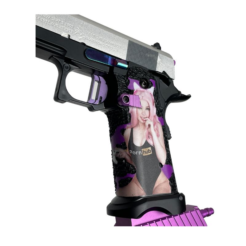 "Belle Delphine" 1 of 1 Custom Competition Hi-Capa Gas Pistol HPA Kit- Gel Blaster