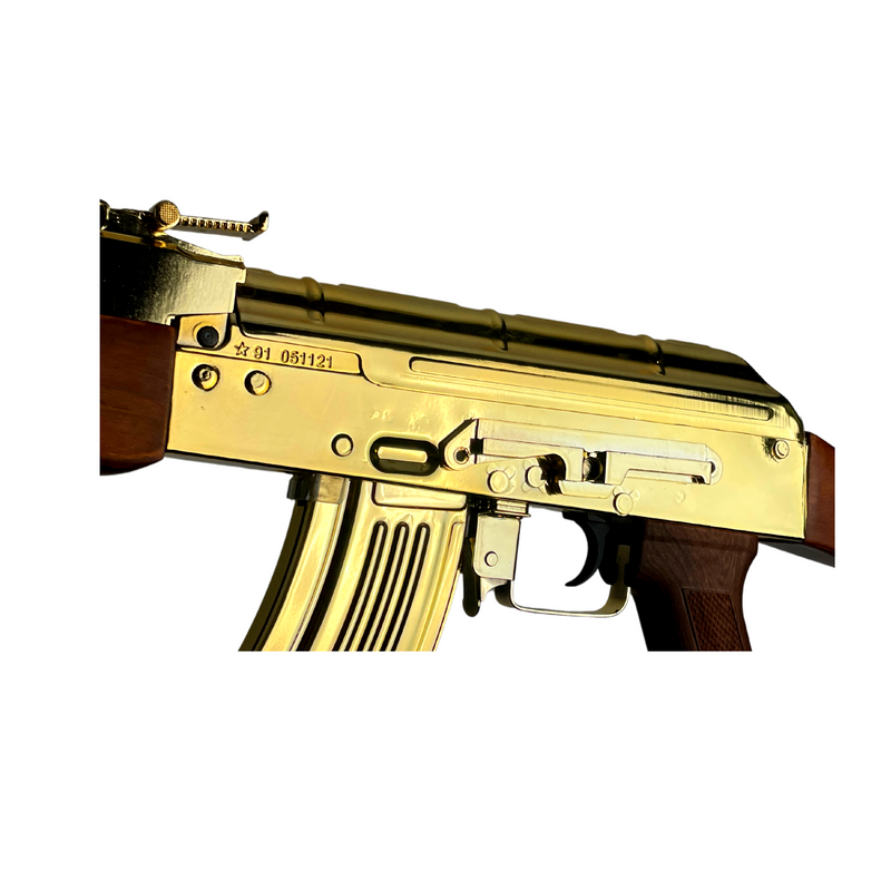 Double Bell Gold AK47 Metal/ Wood - Gel Blaster