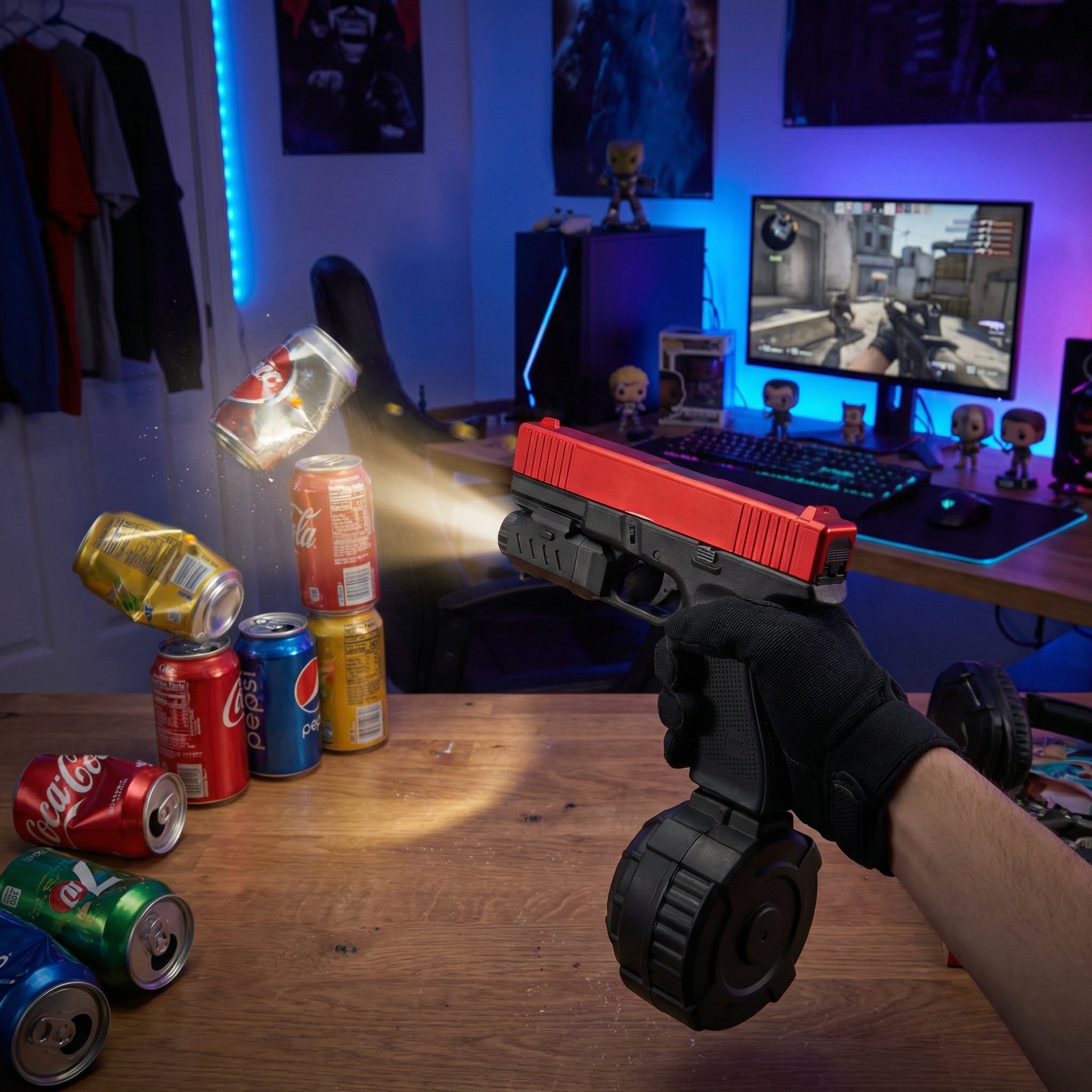 "Redback" Drum Mag G18 Electric Blow Back Pistol - Gel Blaster