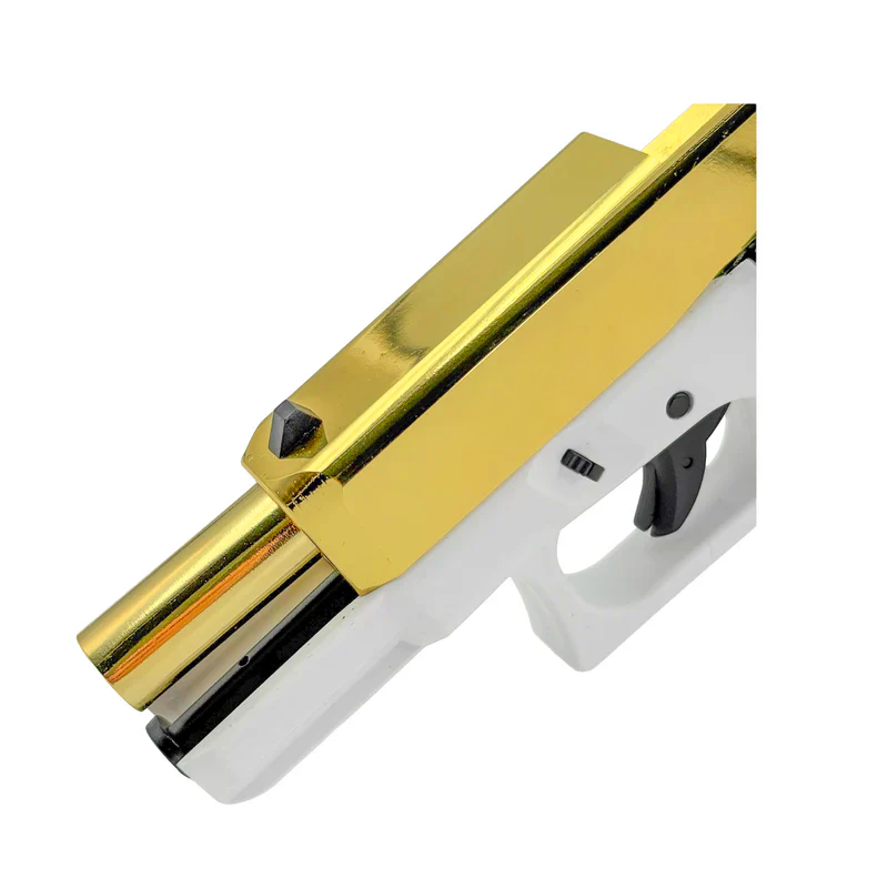 Golden Eagle G19X-Gold/ White Tactical Metal Green Gas Blowback Pistol - Gel Blaster