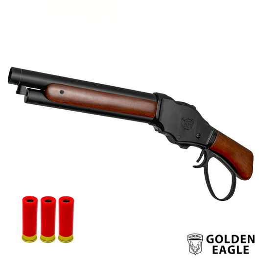 Golden Eagle Real Wood 8701W Lever Action Shotgun - Gel Blaster