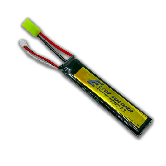 Elite Soldier 7.4V High Discharge 2000 mAh Battery Long (Mini Tamiya Plug)