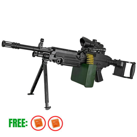 Kids PUBG M249 Saw  + 20,000 FREE Gel Balls - Gel Blaster
