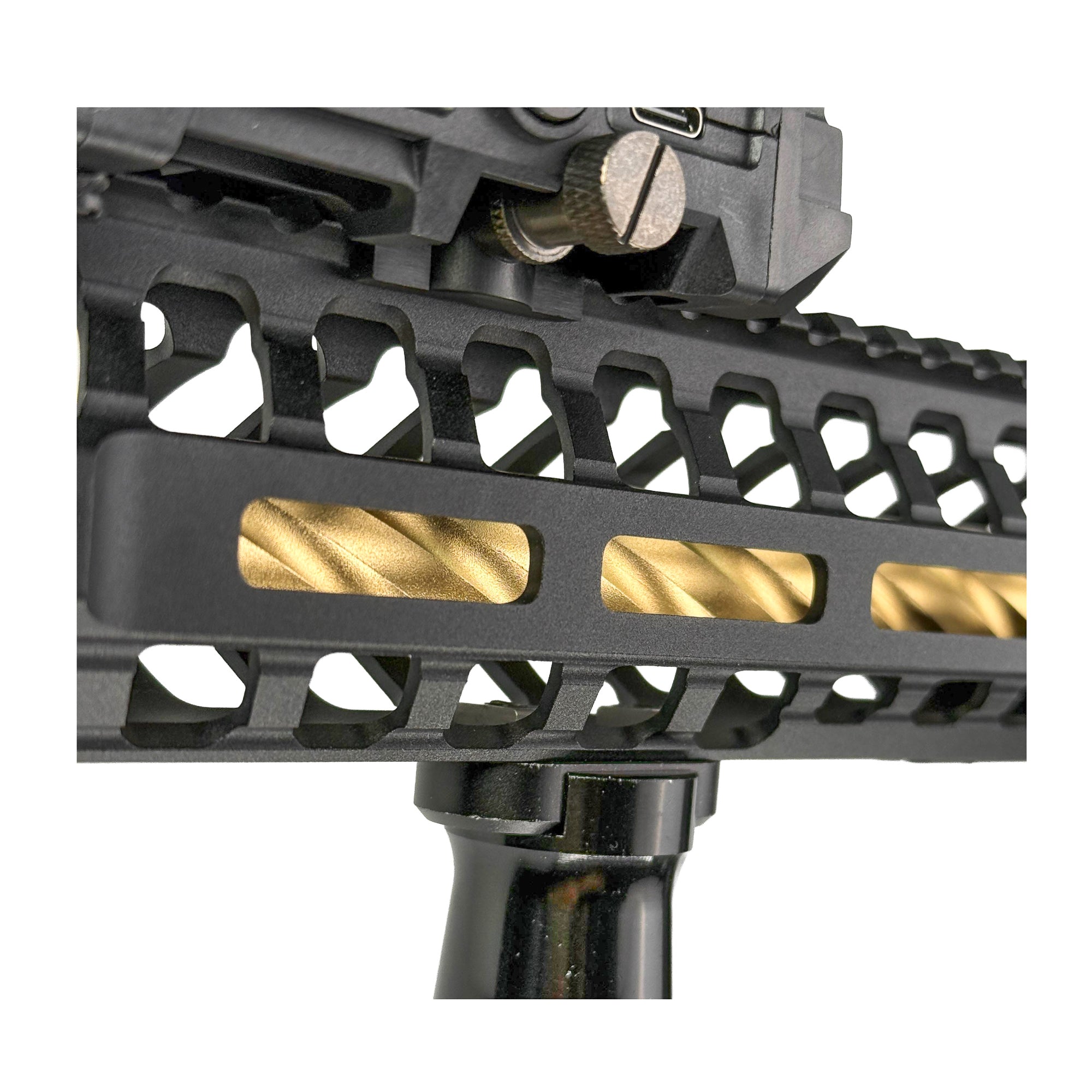 "Golden Hawk" GBU Custom - Gel Blaster - Engineered for extreme speed and precision, this blaster delivers an intense 29 rounds per second with laser-like accuracy, giving you both rapid firepower and reliability in every shot.