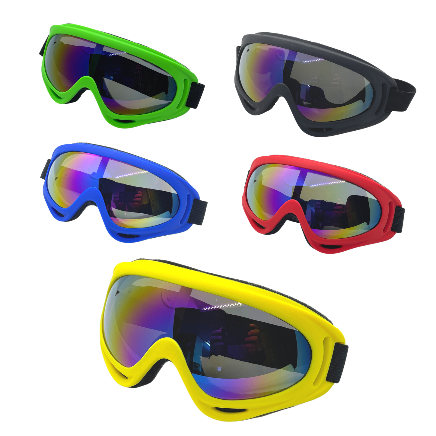 Coloured Hard Safety Goggles