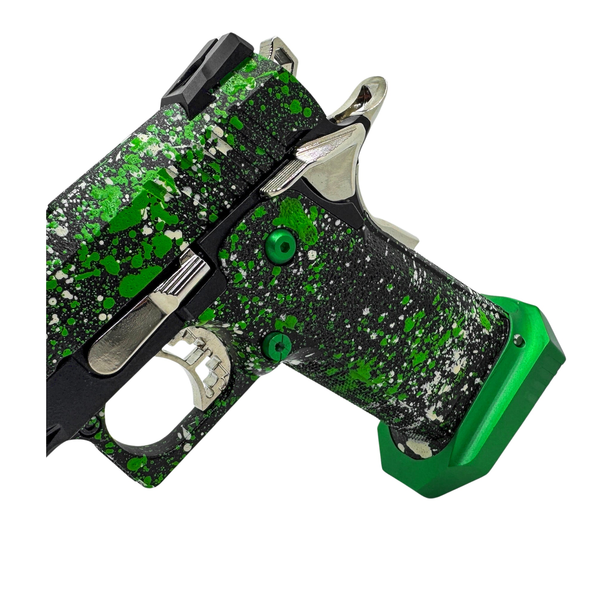 "Slime Gat" Competition 4.3 Custom Hi-Capa - Gel Blaster (Metal) - Get ready to turn heads on the battlefield!