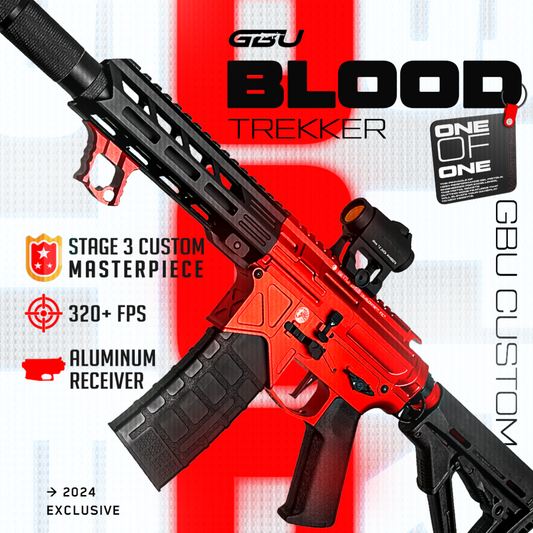 "Blood Trekker" Stage 3 Exclusive GBU Custom - Gel Blaster (Metal)