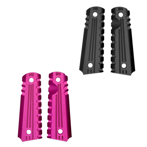 Universal 1911 Metal Side Grips - CNC Upgrade grips for your 1911 gas pistol.