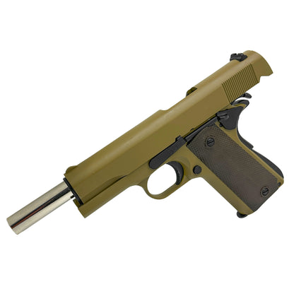 Golden Eagle 3306 Classic Tan 1911 Gas Pistol - Gel Blaster (Green Gas)