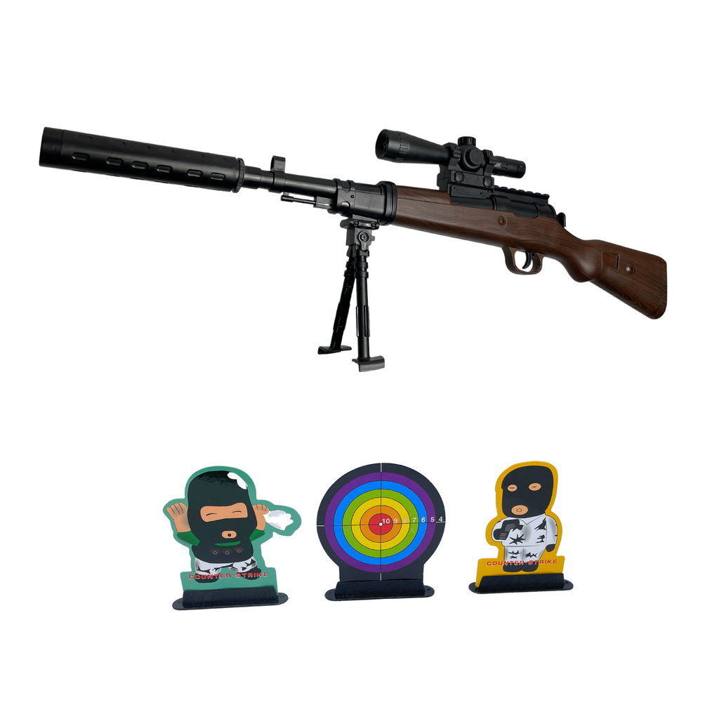 JG Kids Sniper Kit - Gel Blaster/ Soft Dart - This all-inclusive kit includes three targets for shooting and setting up around the room.