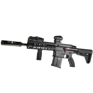 "HK417D Terminator"GBU Custom - Gel Blaster (Black) - The HK417D Terminator is an attachment focused GBU build designed for players who want a complete tactical setup without internal modifications.