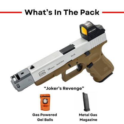 "G19 Tactical Rampage" Metal Gas Blowback Competition Pistol - Gel Blaster