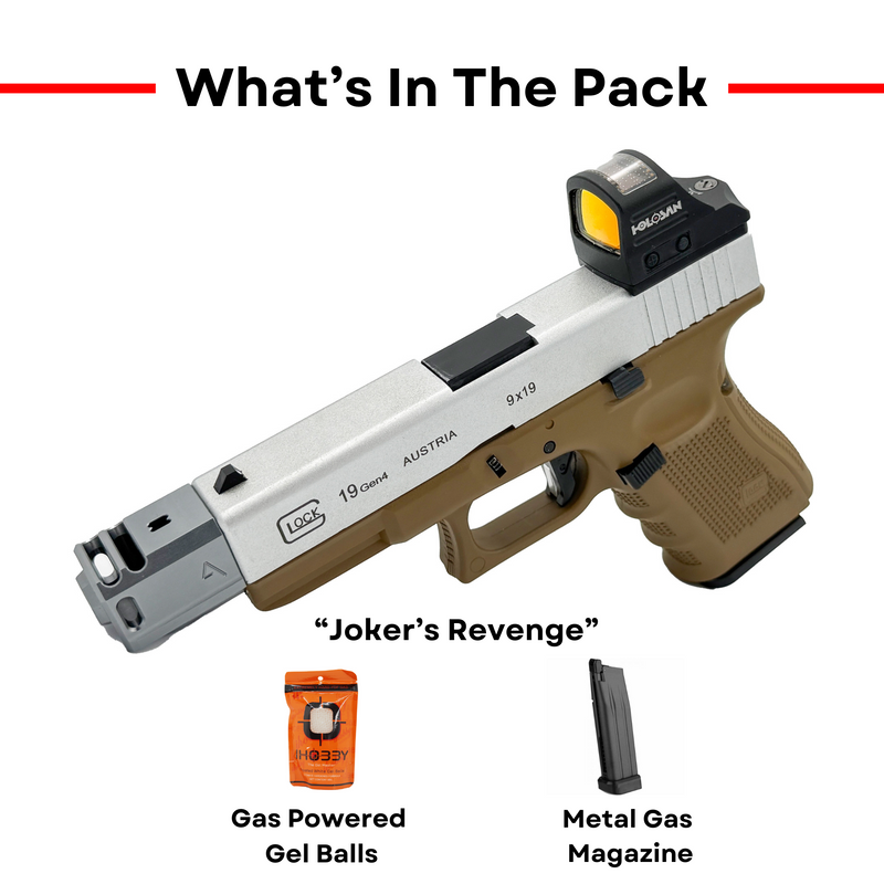 "G19 Tactical Rampage" Metal Gas Blowback Competition Pistol - Gel Blaster