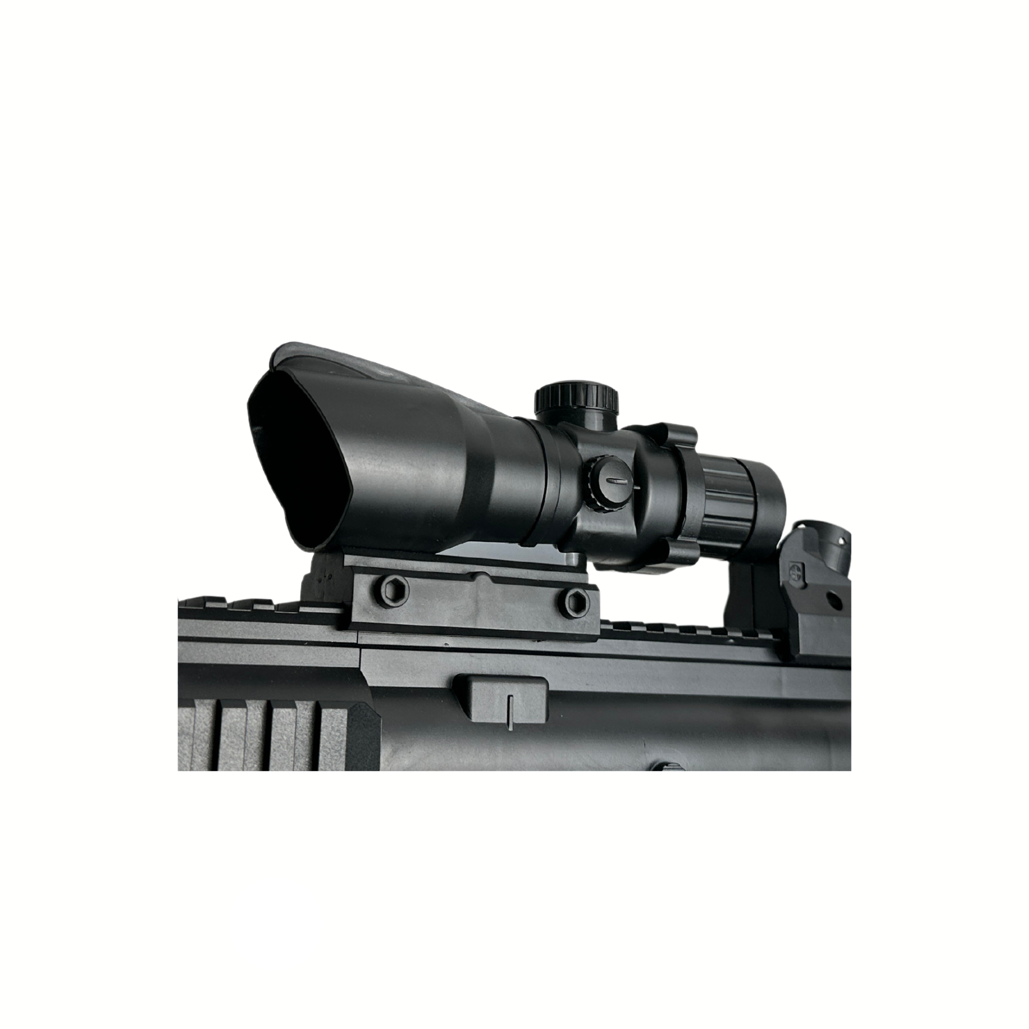 Kids HK416D Rifle - Gel Blaster (BLACK) - Blaster Features Solid Weight and Feel Strong, Durable Finish Electric Magazine Fed Design Full Auto & Single Firing Mode Standard 20mm Picatinny Rail for Tactical Attachments Removable Front Hand-Guard Magazine Capacity: Approximately 120 Gel Balls Construction: Nylon In The Box 1 x Kids HK416D Gel Blaster 1 x Plastic Magazine 1 x Mock Suppressor 1 x Rechargeable 7.4v Battery 1 x USB Charging Cord 1 x Safety Glasses Fire Power Velocity: 200 Feet Per Second (FPS)