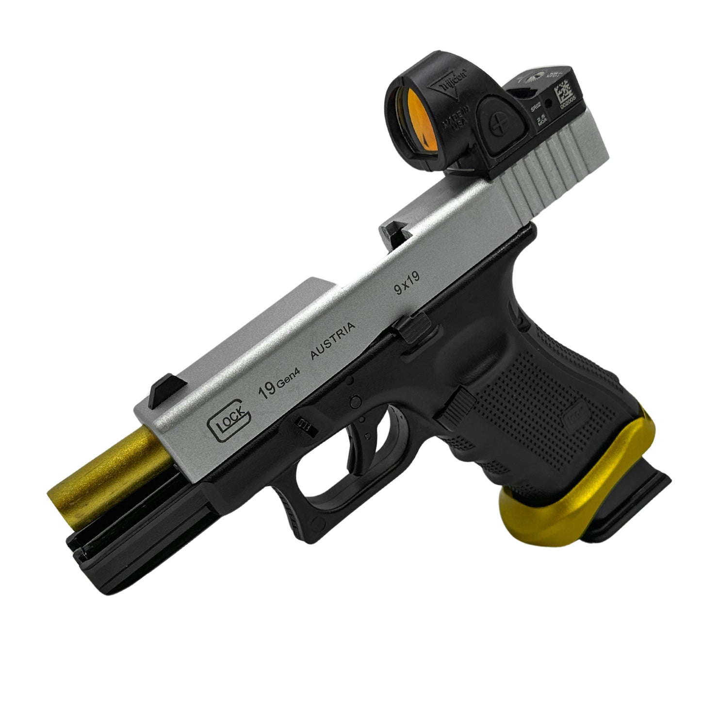 G19 "Silver Strike" Custom Competition Pistol - Gel Blaster