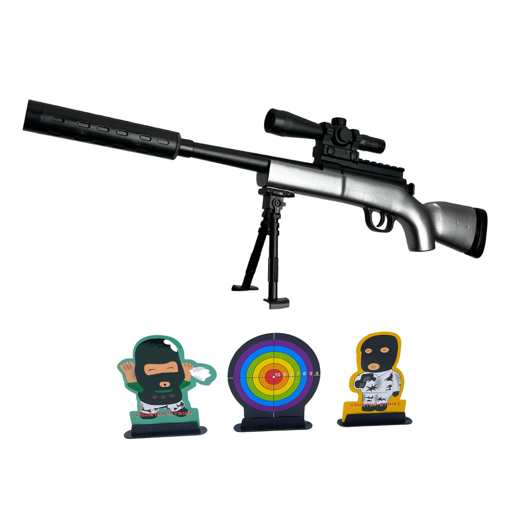 JG Kids Sniper Kit - Gel Blaster/ Soft Dart - Introducing the JG Kids Sniper Manual Kit - a fun and affordable gift for your kids!