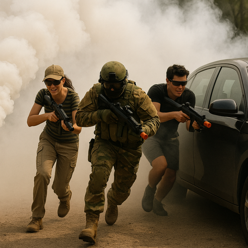 4 Pack Wire-Pull Mock Smoke Grenade