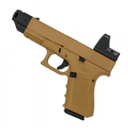 "Tac Taurus"  G19 Metal Green Gas Blowback Pistol - Gel Blaster