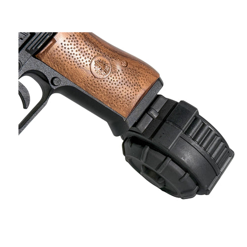 Black Desert Eagle Drum Mag Electric Blow Back Pistol - Gel Blaster
