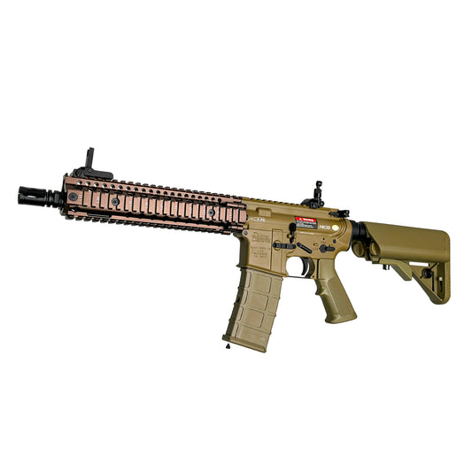 Golden Eagle MK18 GBBR TAN  MOD1 Daniel Defence Marksman MC6593MT-T Gas Blow Back Rifle - Gel Blaster