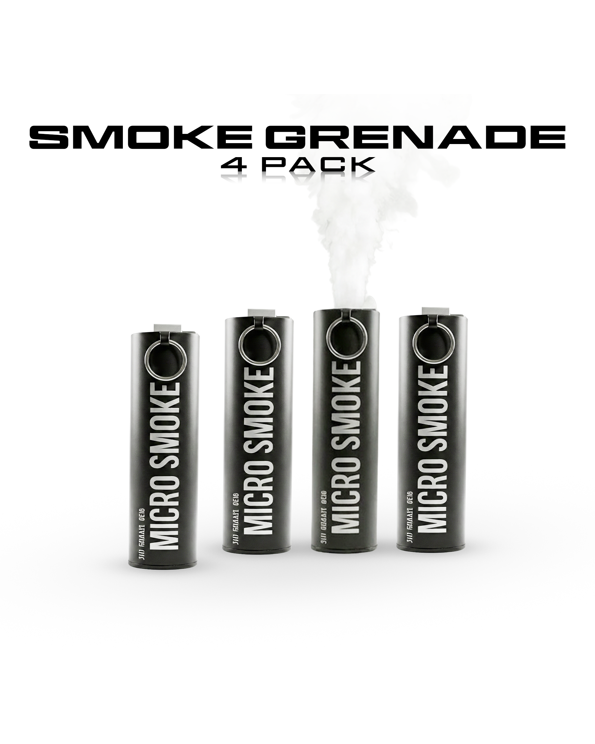 4 Pack Wire-Pull Mock Smoke Grenade