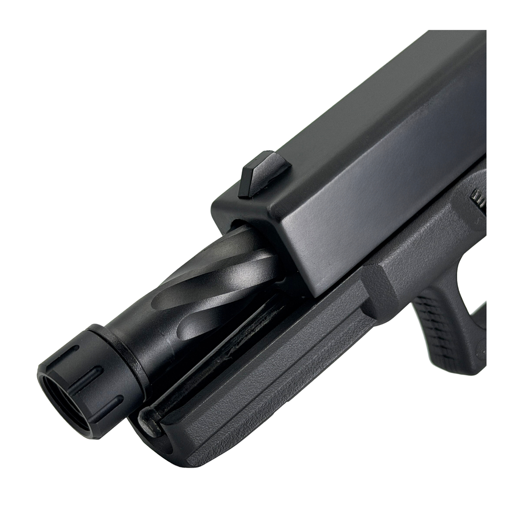 "Phantom G-Series"  Modified Metal Green Gas Blowback Pistol - Gel Blaster