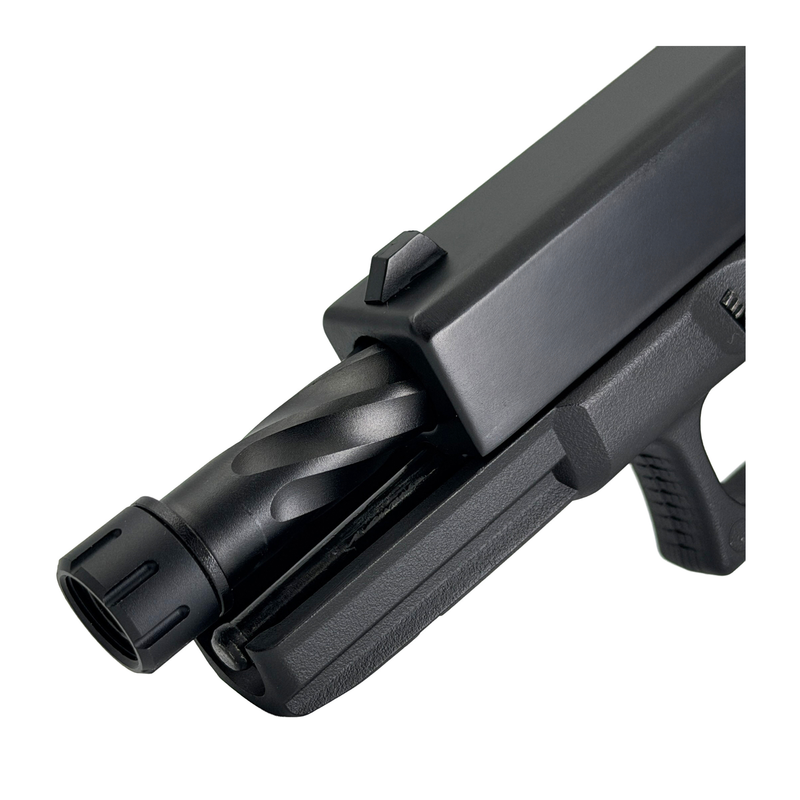 "Phantom G-Series"  Modified Metal Green Gas Blowback Pistol - Gel Blaster