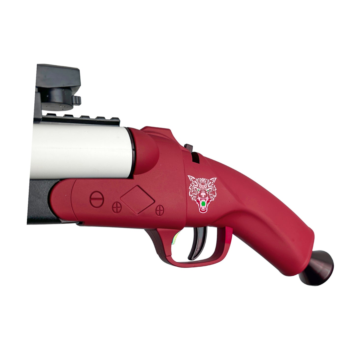Kids Double Barrel Action Shotgun - Foam Dart Blaster (Red)
