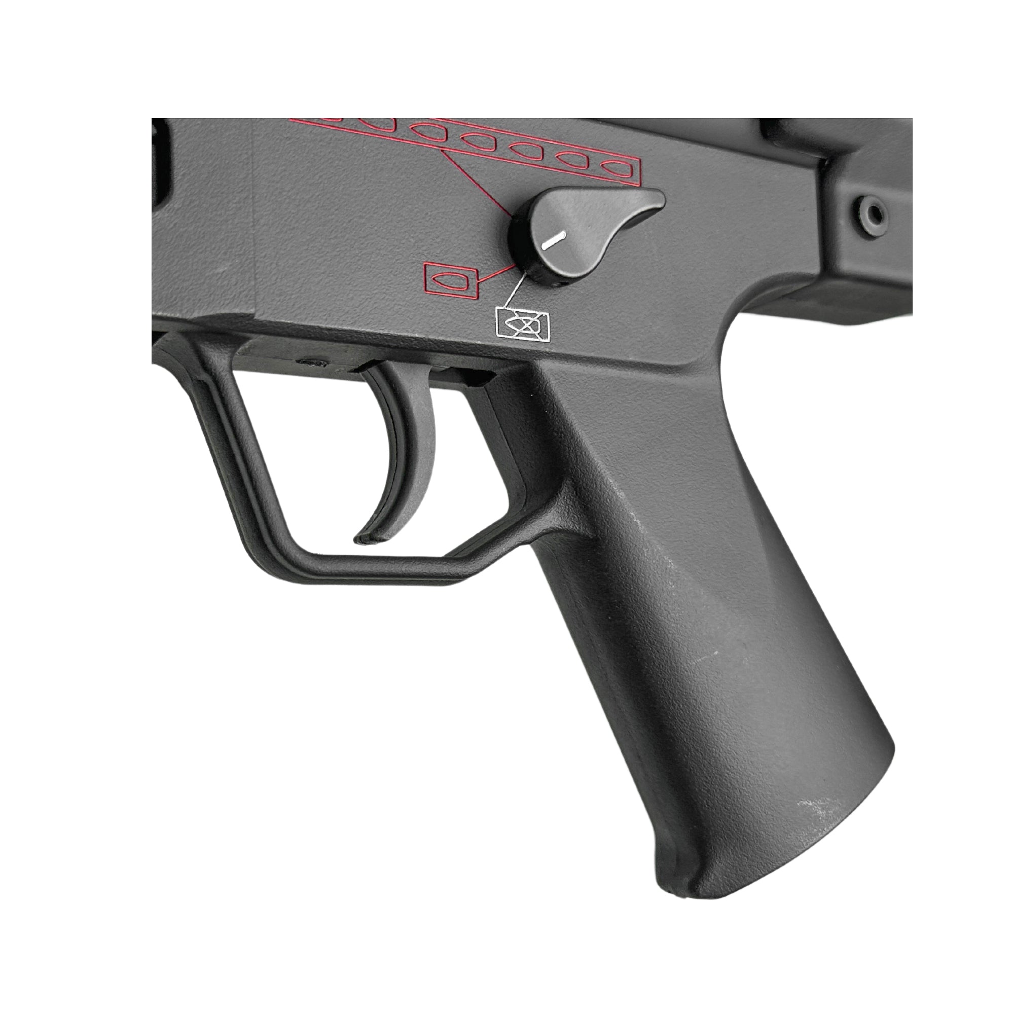 CYMA MP5 SMG - Gel Blaster - Boasting metal gears and an aluminium precision barrel, it delivers outstanding durability and accuracy.Its enhanced nylon construction ensures robustness, while the impressive 250+ feet per second shooting power + Metal Hop up provides a competitive Precision edge.