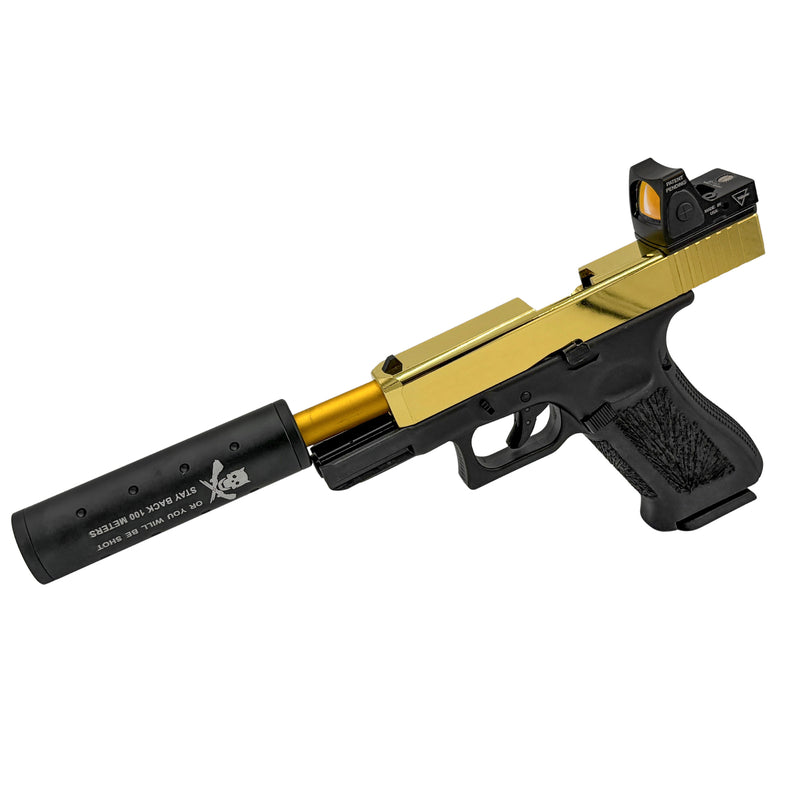 "Gold Finger" Custom Tactical Gas Pistol - Gel Blaster