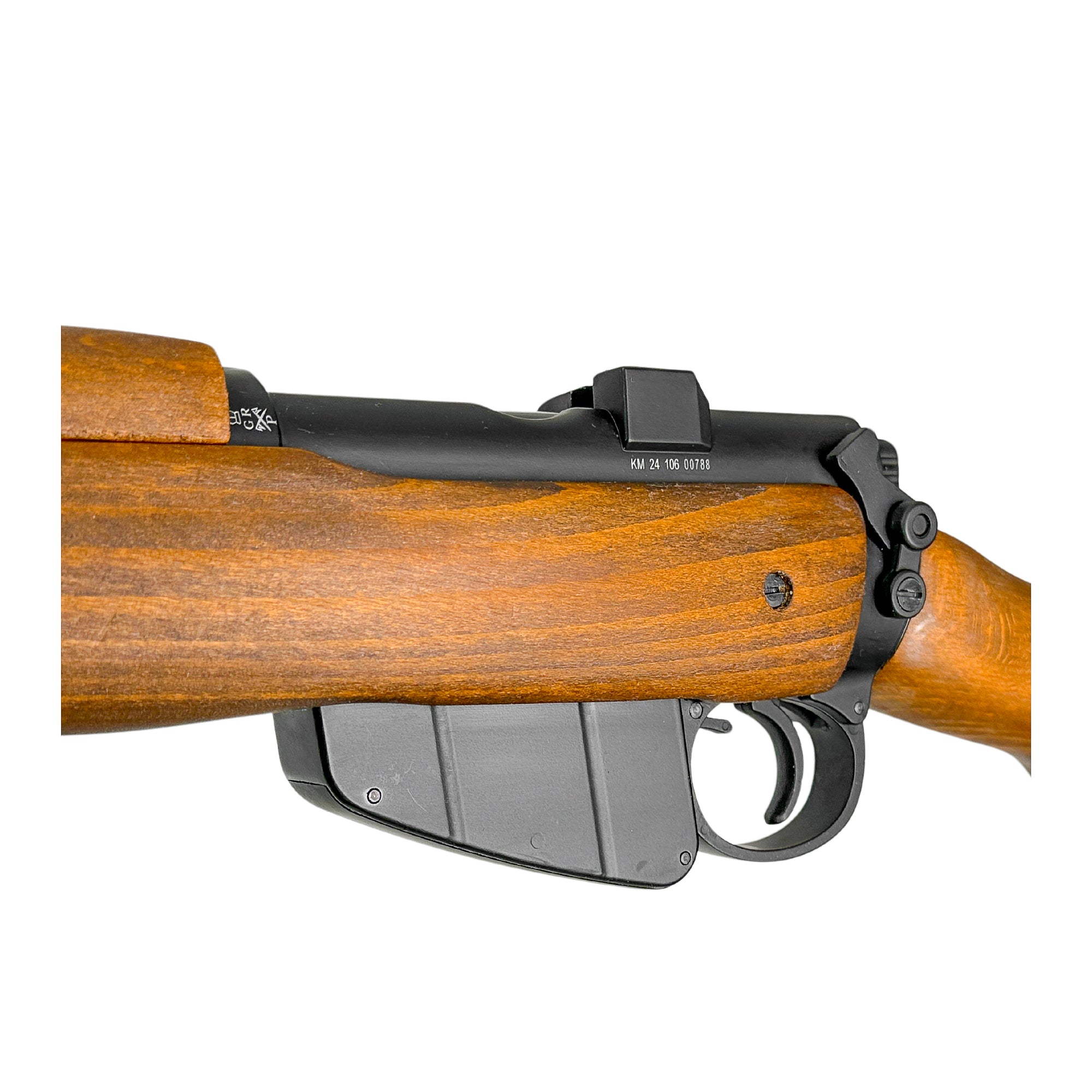 Double Bell - Lee Enfield MKIII Metal/ Wood Rifle - Gel Blaster - Featuring 100% real wood and full metal construction, this gel blaster is the most realistic 1:1 model on the market.