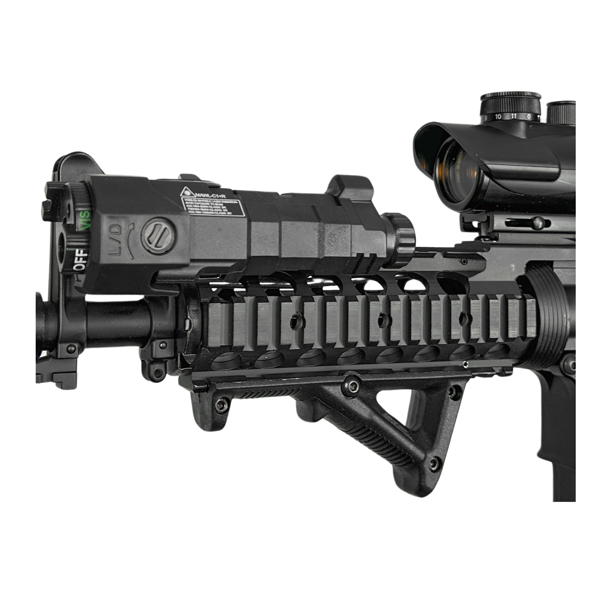 "Navy Ops Extreme" (Black) Double Bell Comp GBU Custom - Gel Blaster (Metal)