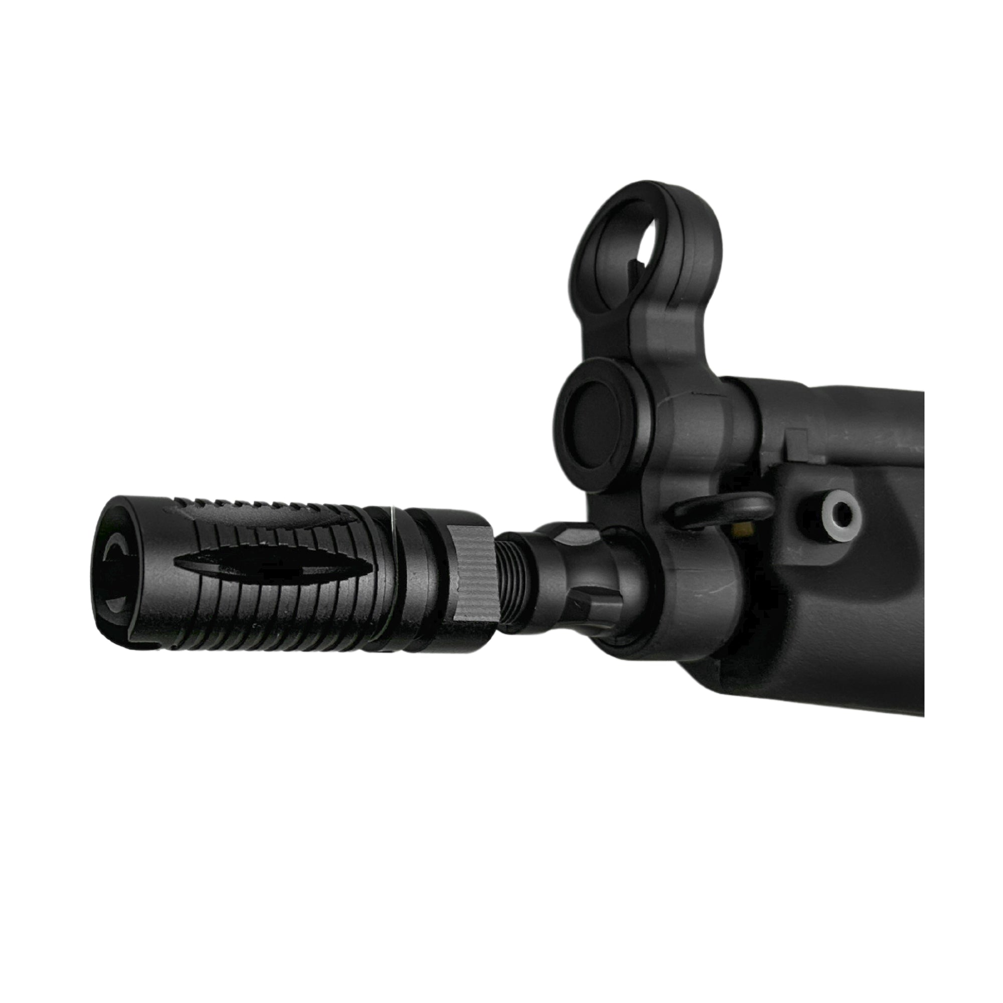 CYMA MP5 SMG - Gel Blaster - Boasting metal gears and an aluminium precision barrel, it delivers outstanding durability and accuracy.Its enhanced nylon construction ensures robustness, while the impressive 250+ feet per second shooting power + Metal Hop up provides a competitive Precision edge.