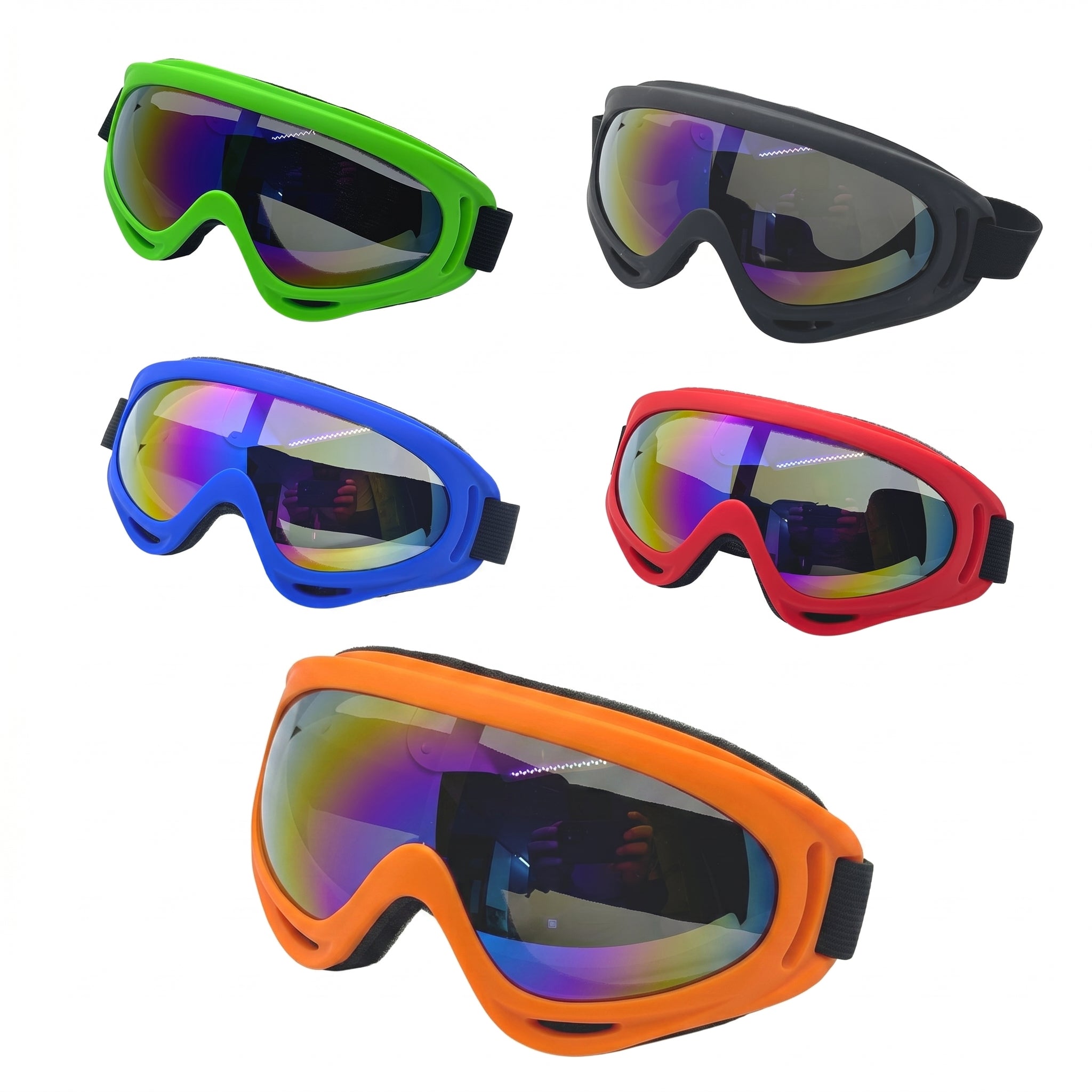 Coloured Hard Safety Goggles