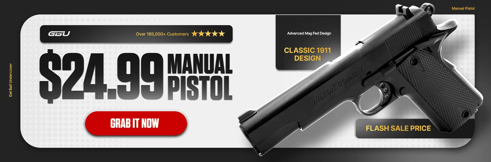 /products/galaxy 1911 hopper fed manual pistol gel blaster