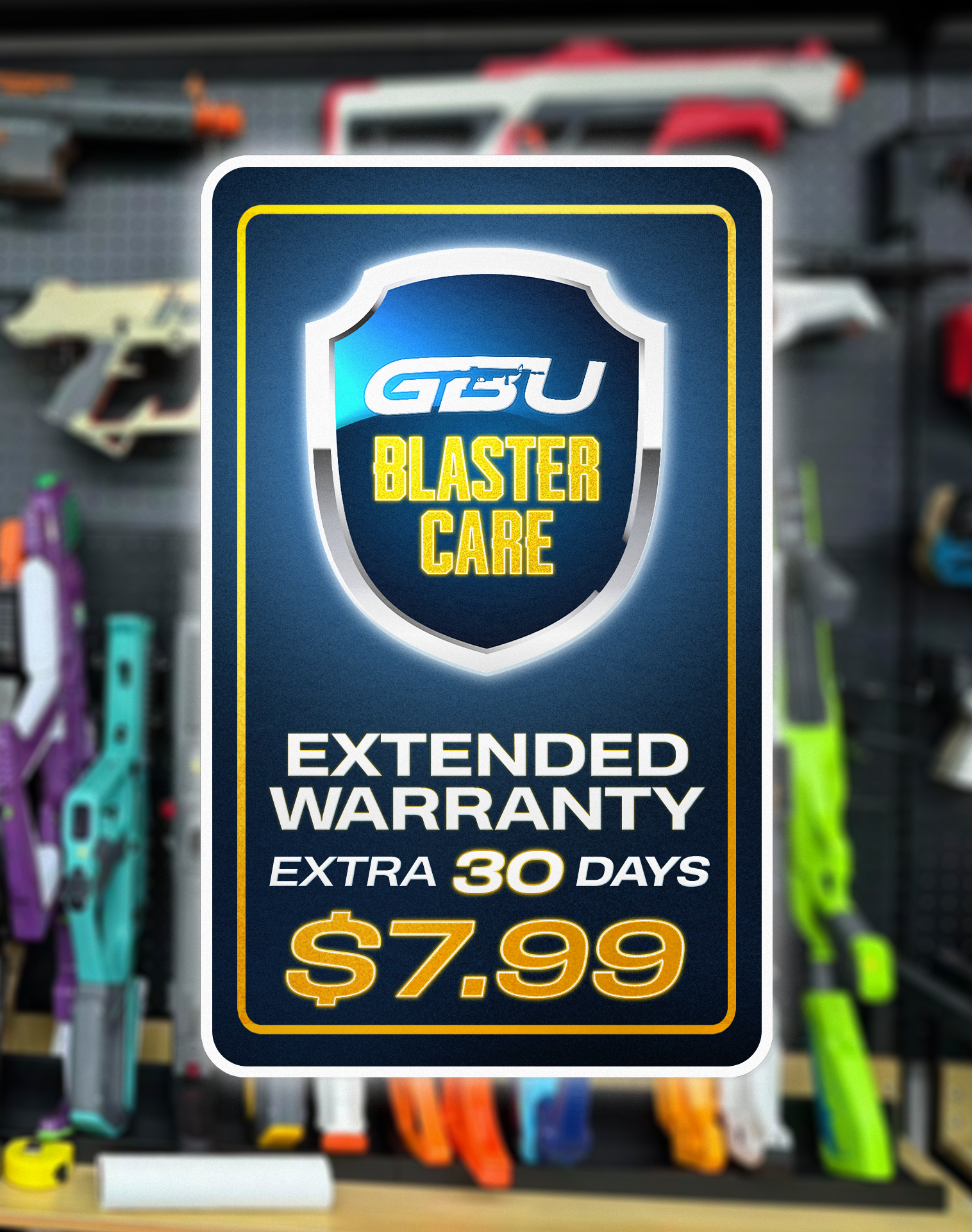 GBU BLASTER CARE - Extra 30 days warranty on Internal faults or malfunctions