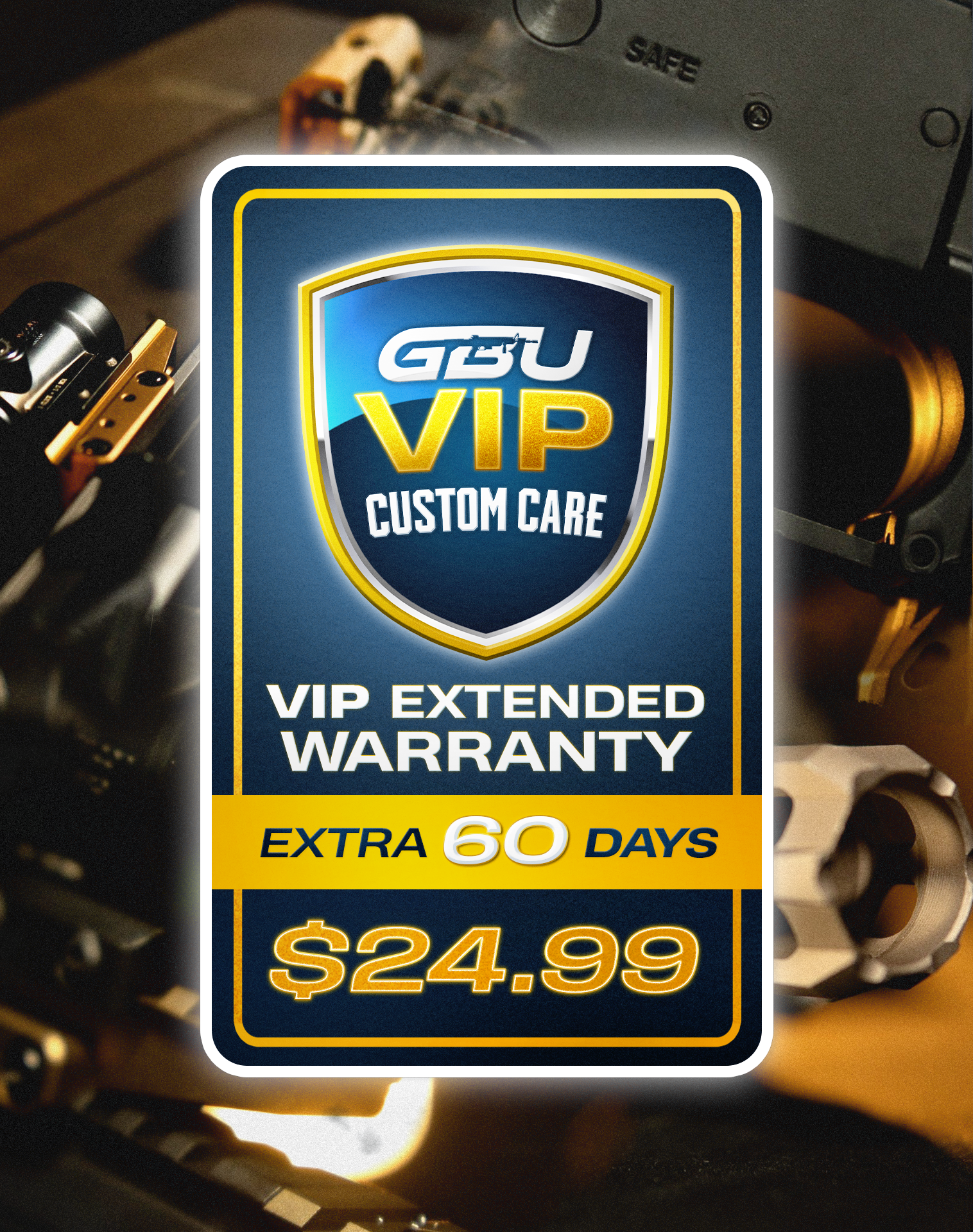 GBU CUSTOM VIP CARE - Extra 60 days warranty on Internal faults or malfunctions