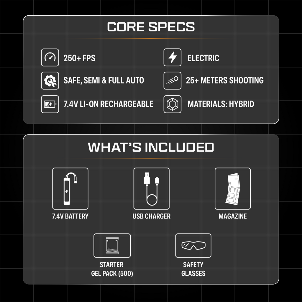 HL 015 Honey Badger V3.0 - Gel Blaster - Upgrade your game today!