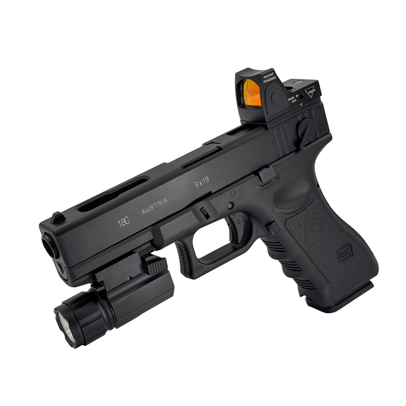"G18 Auto Tactical" Competition Custom Pistol - Gel Blaster (Metal)