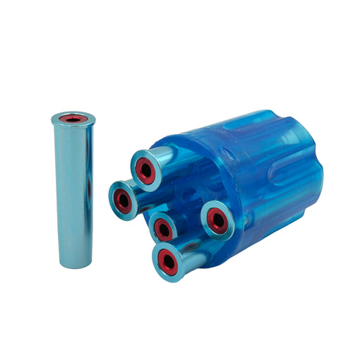 Spare Revolver Metal Shell Casing's - Spare Metal Shell Casings (6-Pack)Replace your shells with this high-quality metal casing set Each pack includes 6x premium metal shells and a plastic holder for easy storage and reloading.