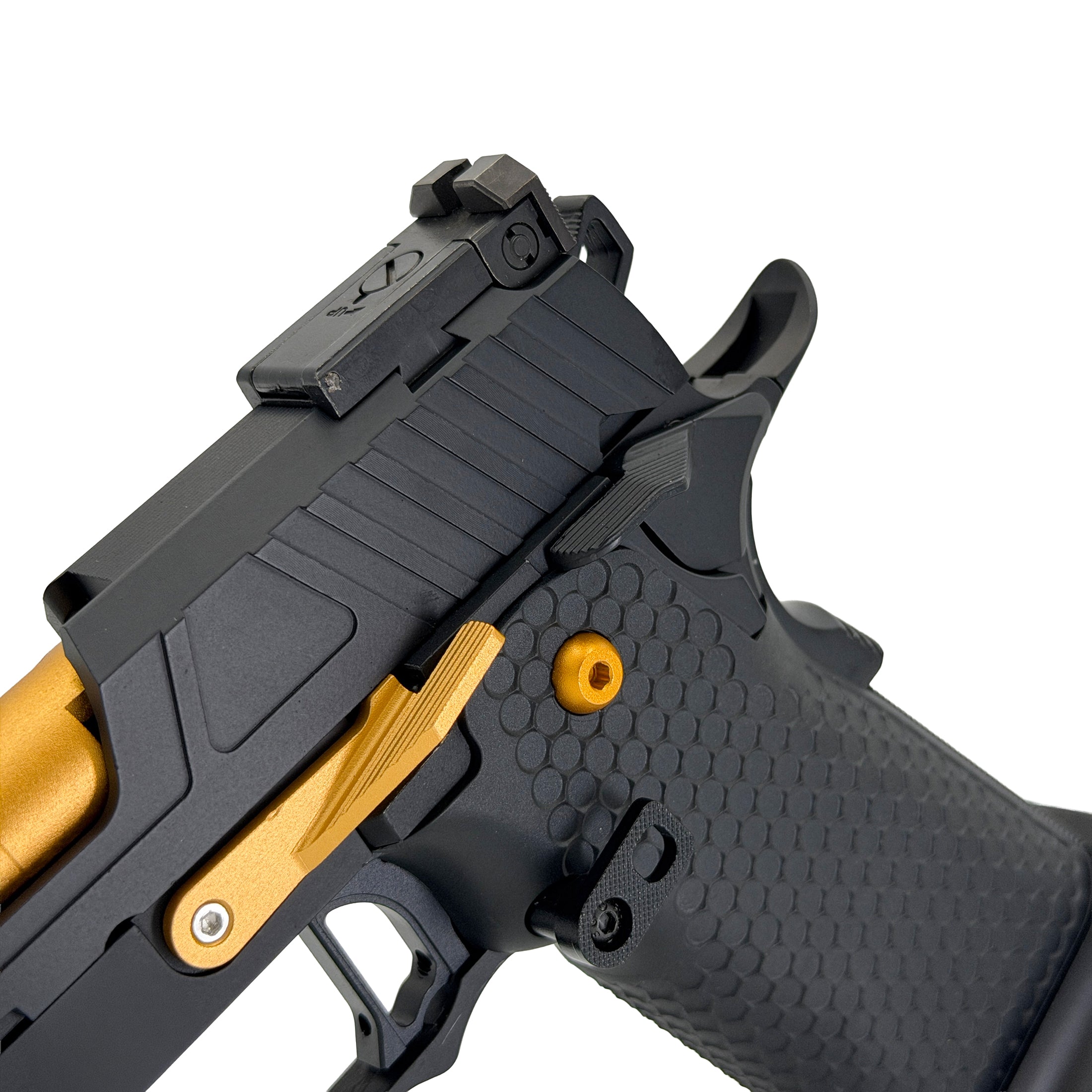 Royal Viper Hi Capa GBU Custom  Gel Blaster - Key Features - "Royal Viper" Custom Pistol - Top Tier Custom Components - 30+ Meters shooting distance - Enhanced Performance with custom modifications for the ultimate experience