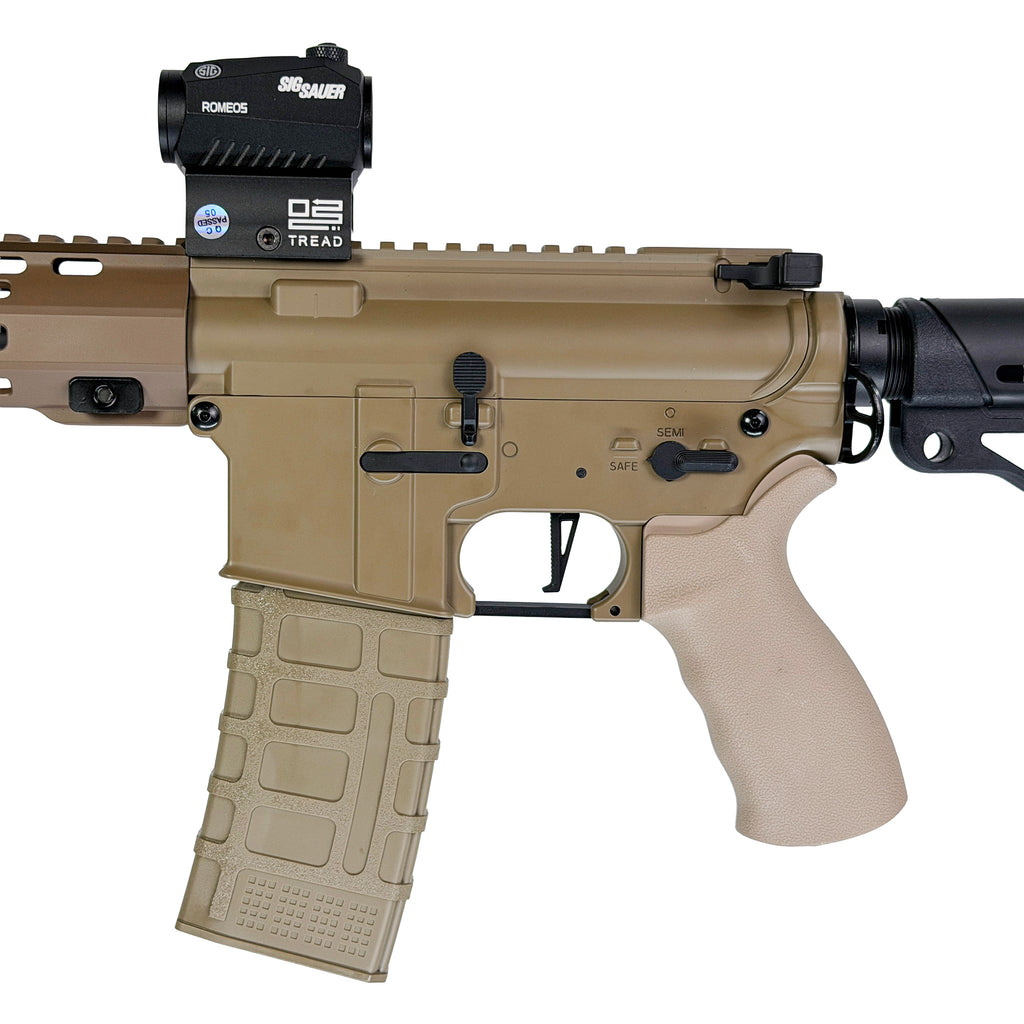 Sandstorm Recon M4A1 GBU Custom  Gel Blaster - Featuring 18:1 gears and precision tuned internals, it delivers ultra stable cycling, dependable response and accurate, repeatable shots.