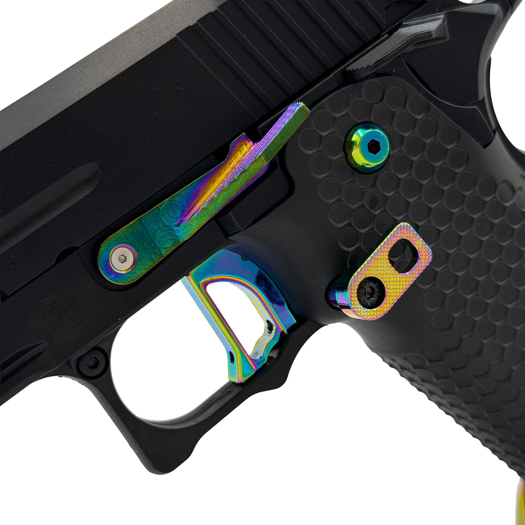 Prism Phantom Hi Capa GBU Custom  Gel Blaster - Key Features - "Prism Phantom" Custom Pistol - Top Tier Custom Components - 30+ Meters shooting distance - Enhanced Performance with custom modifications for the ultimate experience