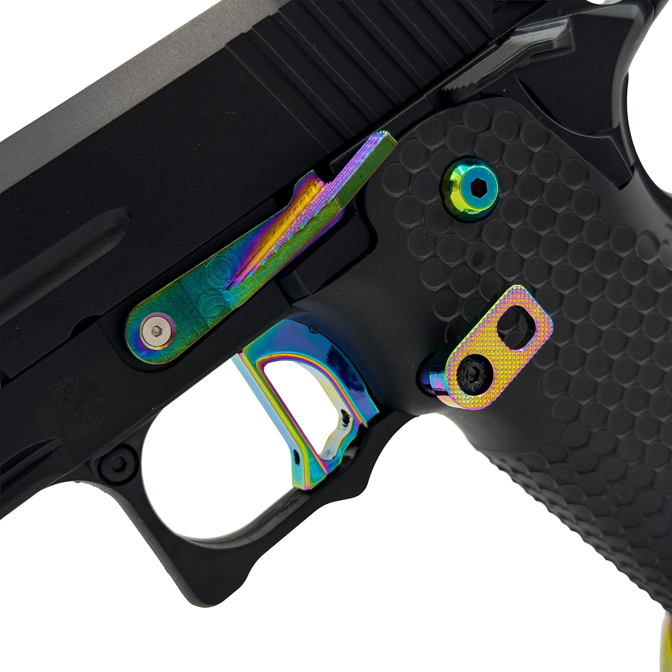 Prism Phantom Hi Capa GBU Custom  Gel Blaster - Key Features - "Prism Phantom" Custom Pistol - Top Tier Custom Components - 30+ Meters shooting distance - Enhanced Performance with custom modifications for the ultimate experience