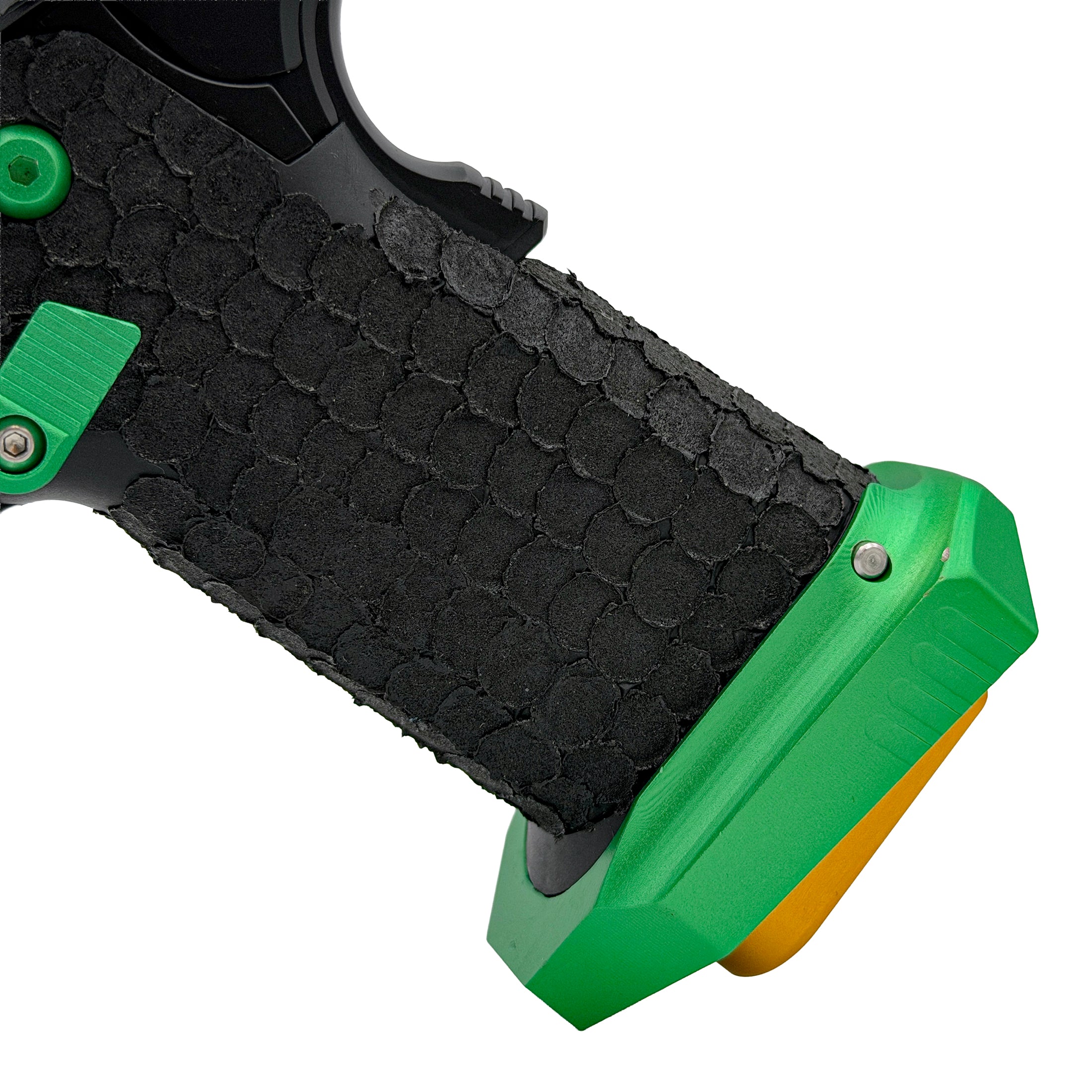 Emerald Reaper Tactical Hi Capa GBU Custom  Gel Blaster - Key Features - "Emerald Reaper" Custom Pistol - Top Tier Custom Components - 30+ Meters shooting distance - Enhanced Performance with custom modifications for the ultimate experience